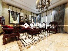 龍湖香醍漫步裝修效果圖-350平混搭風